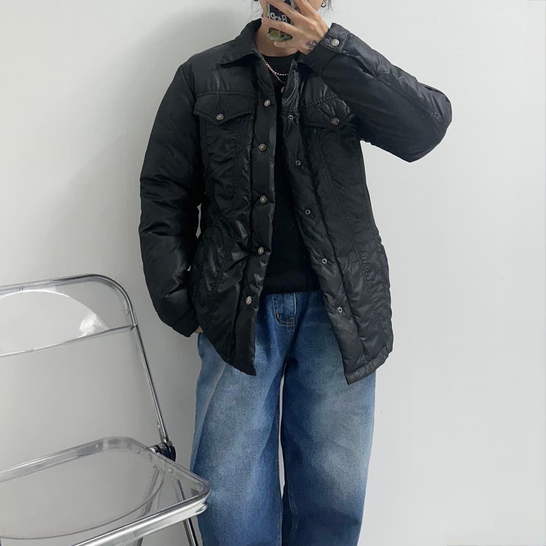 리바이스 웨스턴 덕다운 패딩 셔츠 자켓  상품이미지2