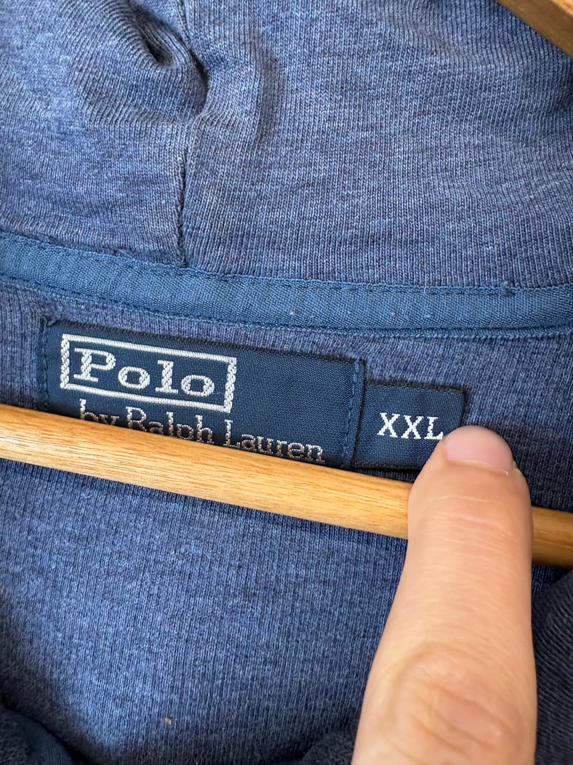 폴로랄프로렌 투웨이 니트 후드집업 블루 상품이미지6