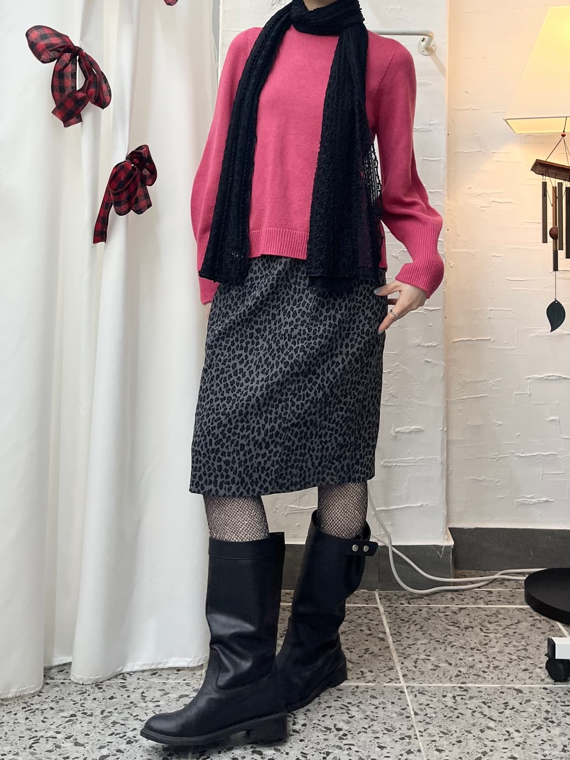 ash leopard skirt 상품이미지2