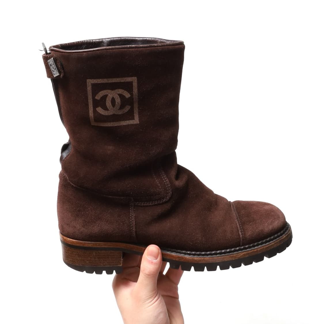 90's 샤넬 Chanel COCO Mark Short Boots 상품이미지5