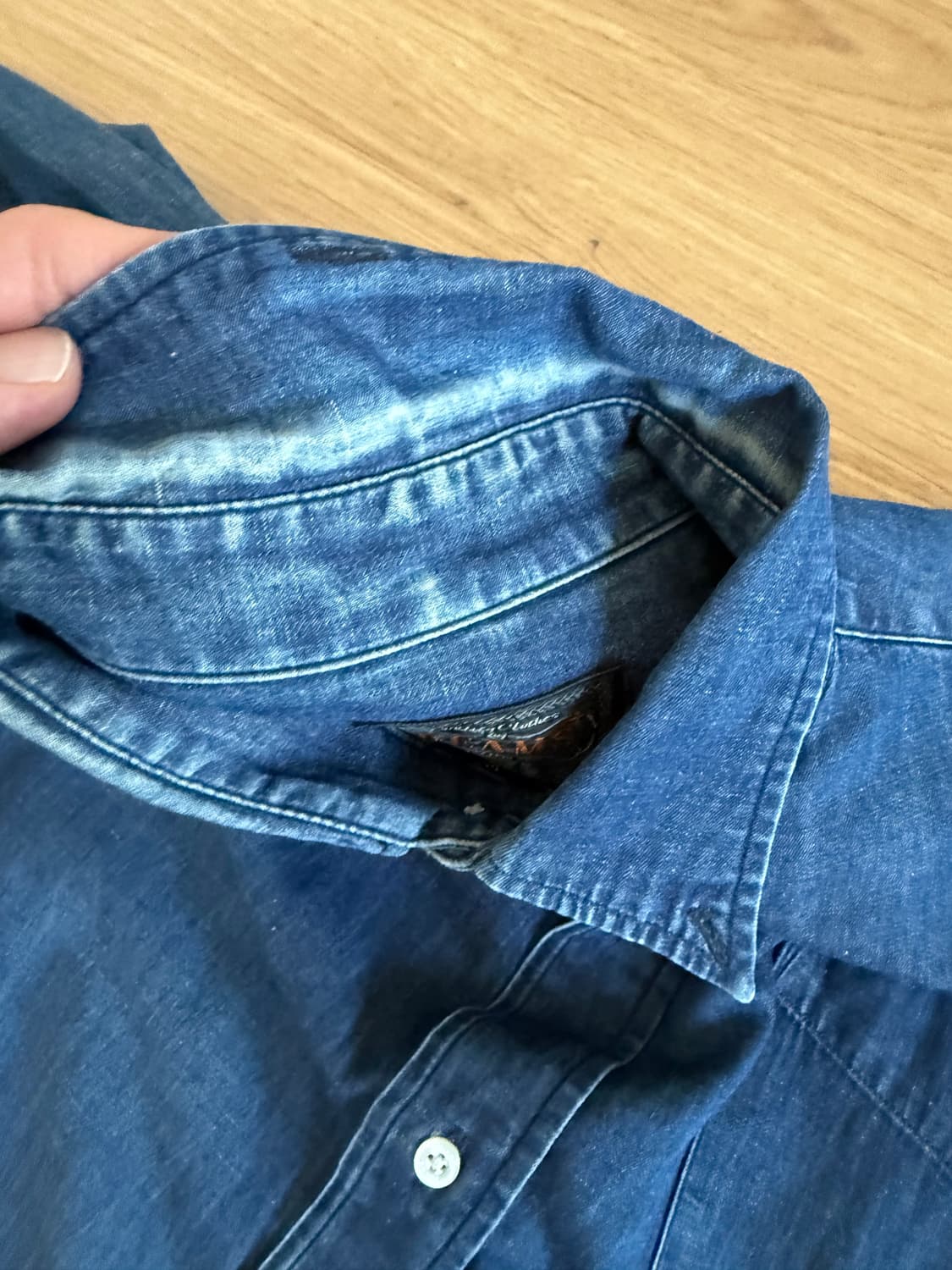 빔스 남자 데님 셔츠 S 상품이미지3