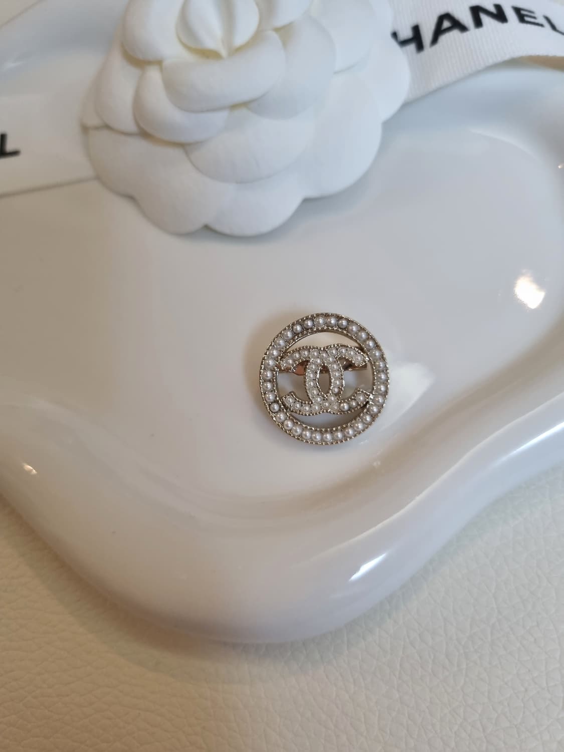 샤넬 진주링 진주CC 금장 미니 브로치 업사이클링 상품이미지2