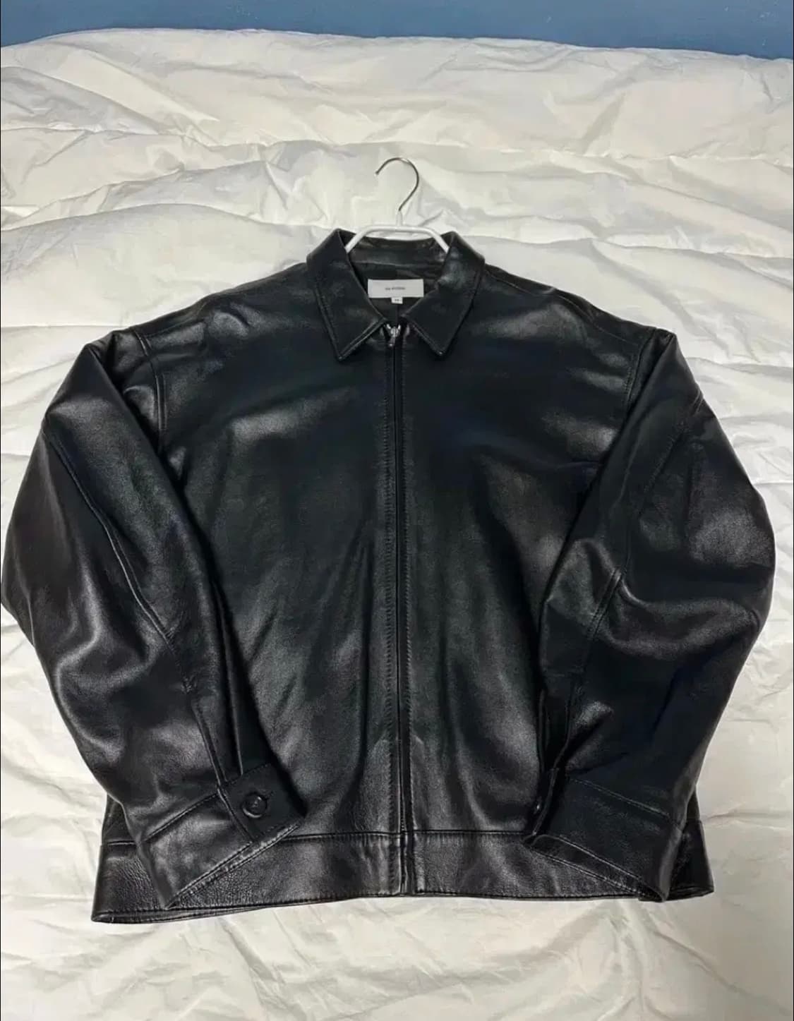 [44]오엑스 스튜디오 오버사이즈 싱글 램스킨 자켓 상품이미지2