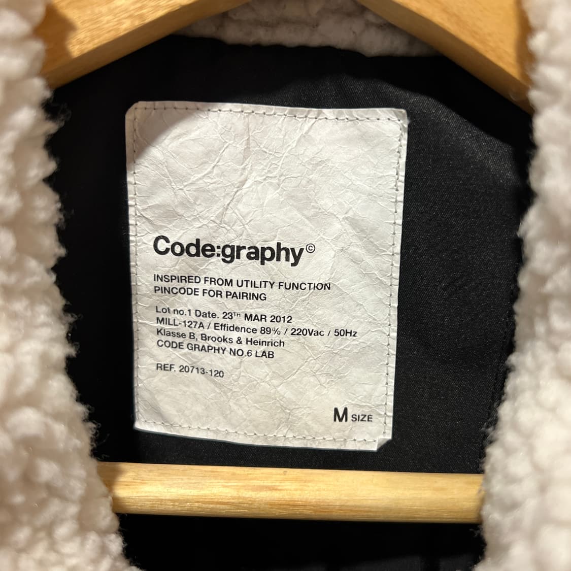 코드그라피 무스탕 패딩 상품이미지3