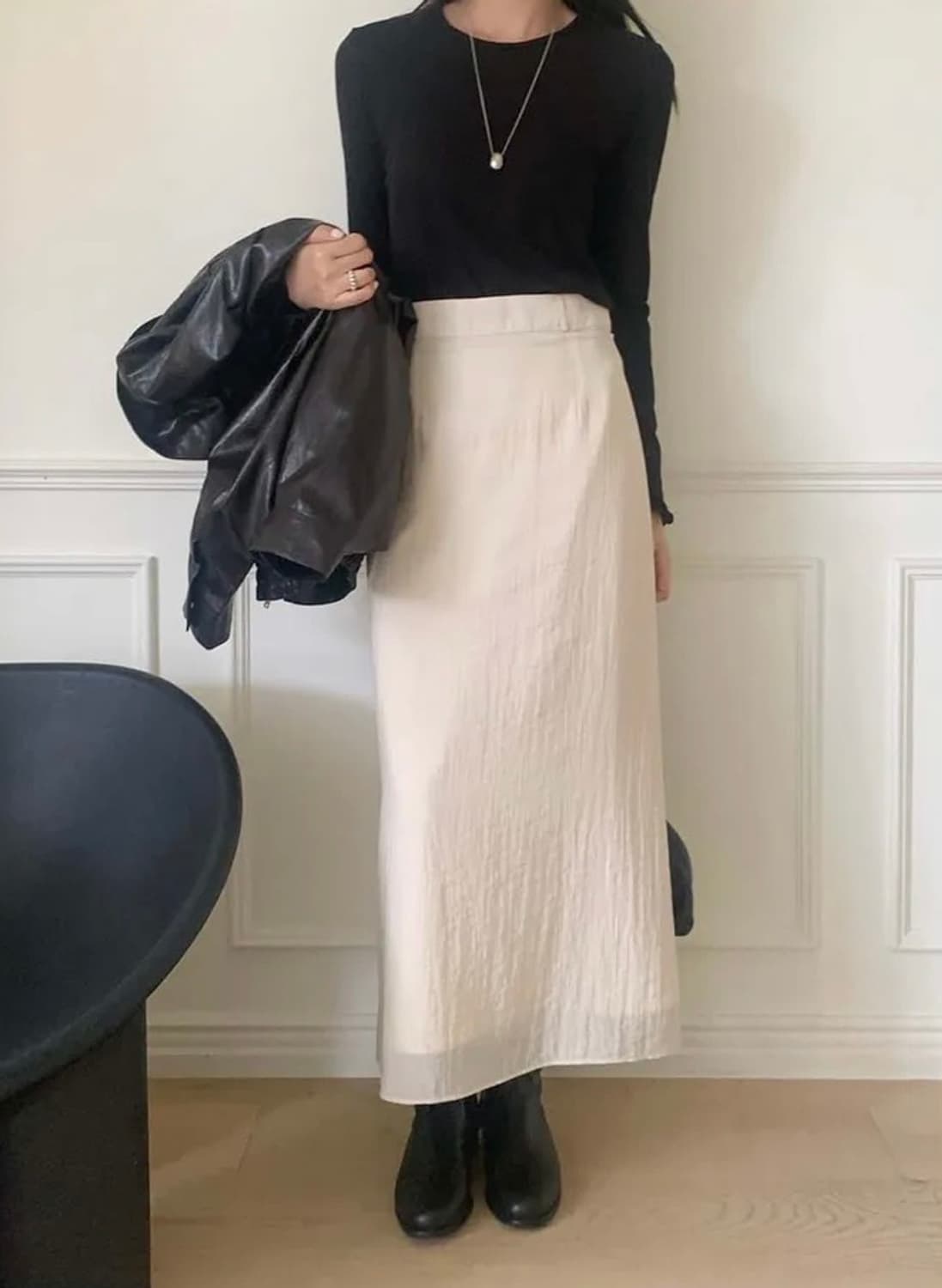 레이어드 롱스커트m 상품이미지3