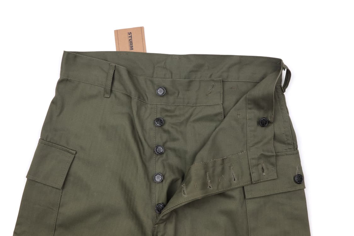 Miltec 밀리터리 헤링본 카고 팬츠 올리브 상품이미지3