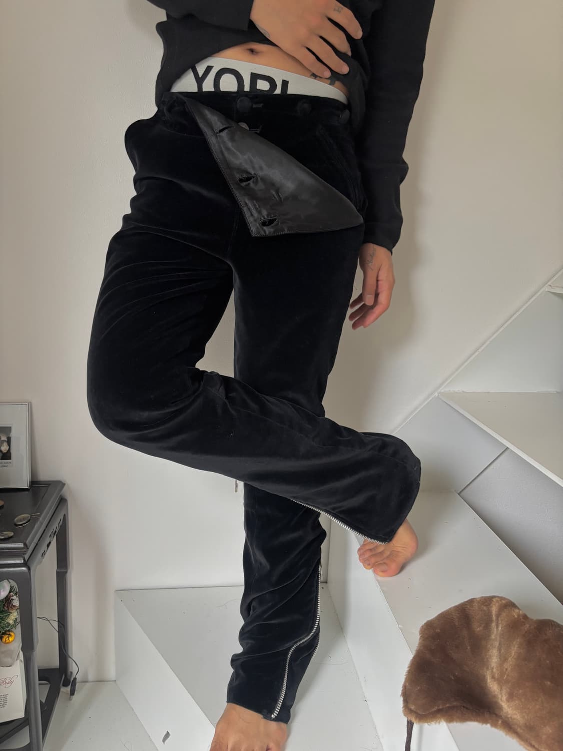 (rare) JPG Archive Velvet Marine Pants 상품이미지4