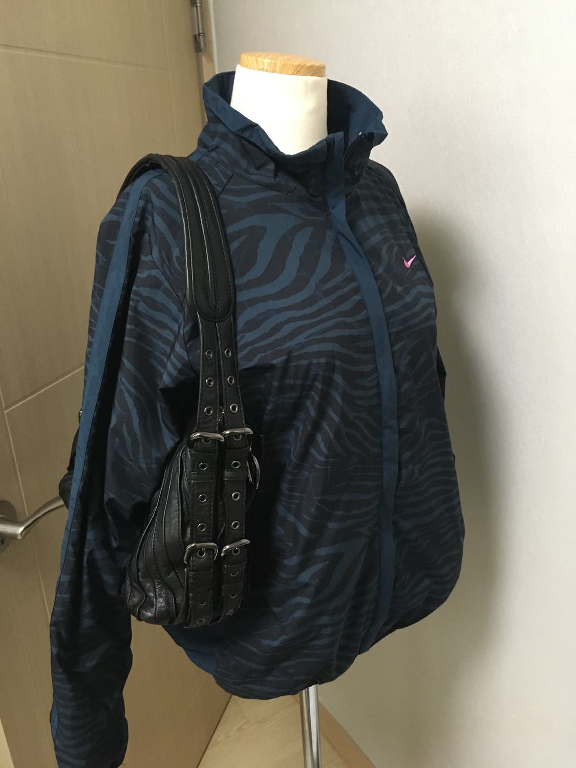 (95) 나이키 희귀 청록 패턴 져지 바람막이 웜업 상품이미지5