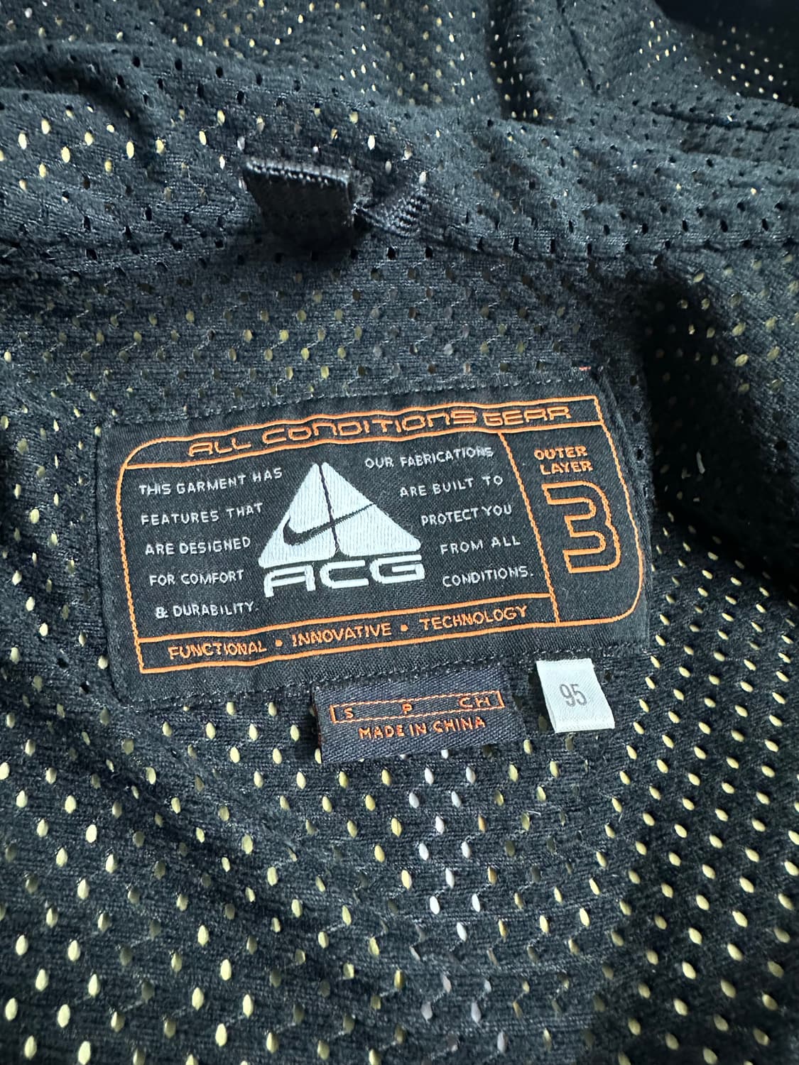 90s 나이키 ACG 스톰핏 자켓 블랙 95 상품이미지7