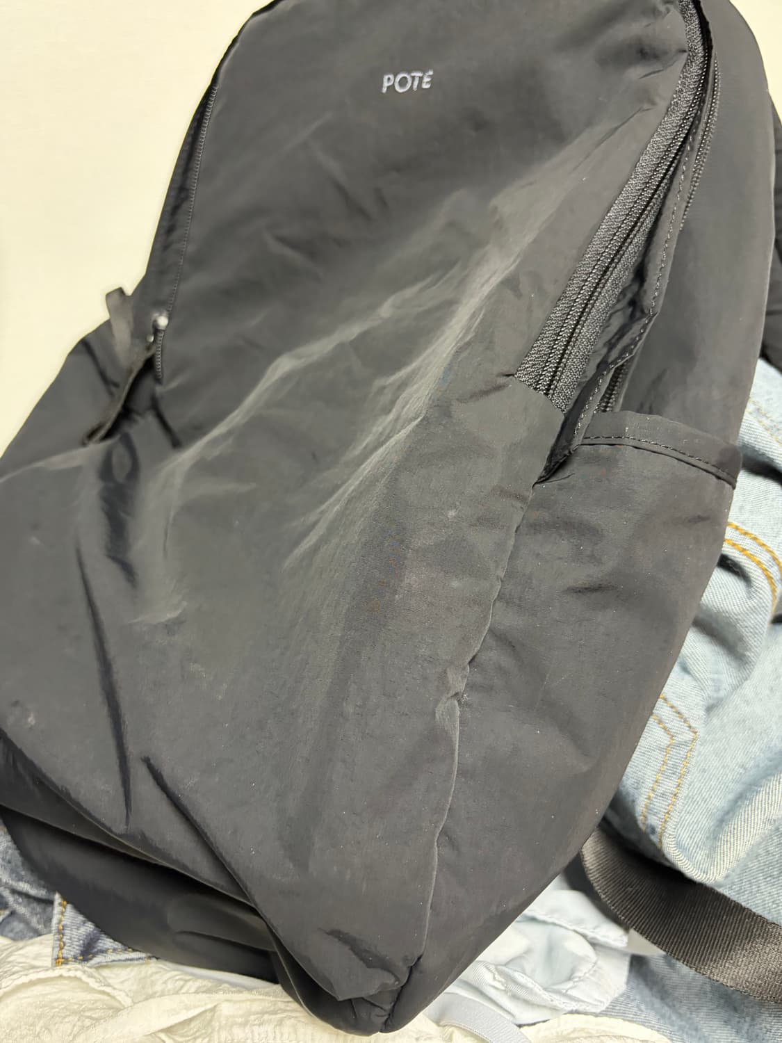 포테 0002 하이드슬롯 베이직백팩 블랙 상품이미지7