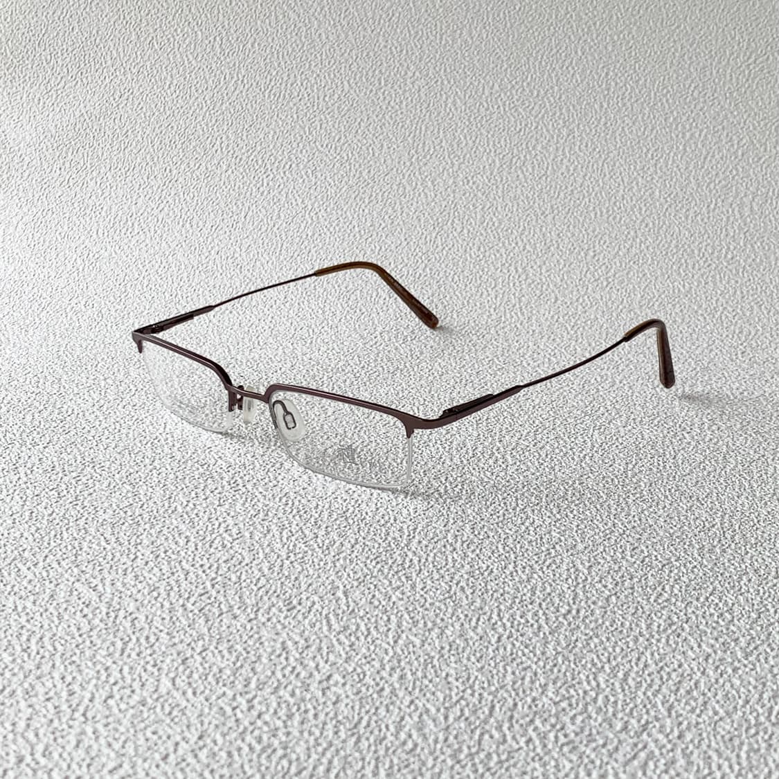 849 데드스탁 빈티지안경 반무테 초경량 스퀘어 프레임 픽키안경 상품이미지3
