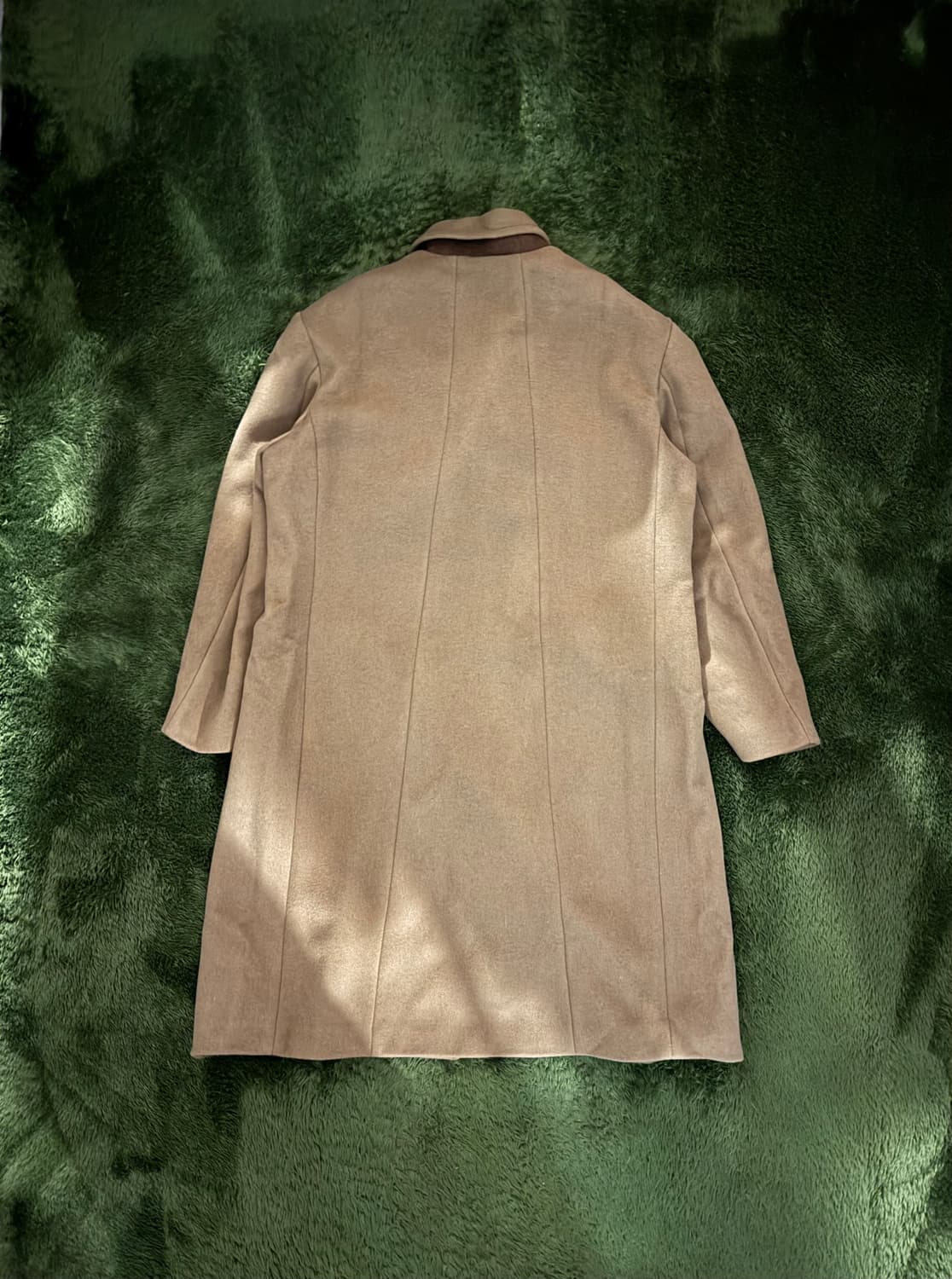 [L] 언어펙티드 21FW 오버사이즈드 체스터필드 코트 카멜 상품이미지8