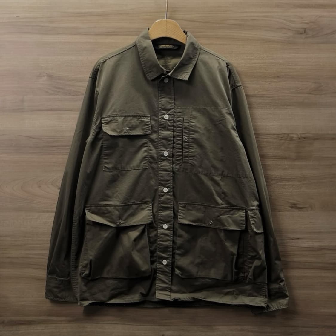 [L] Uniform Bridge 유니폼브릿지 카키 유틸리티 셔츠 자켓 상품이미지1