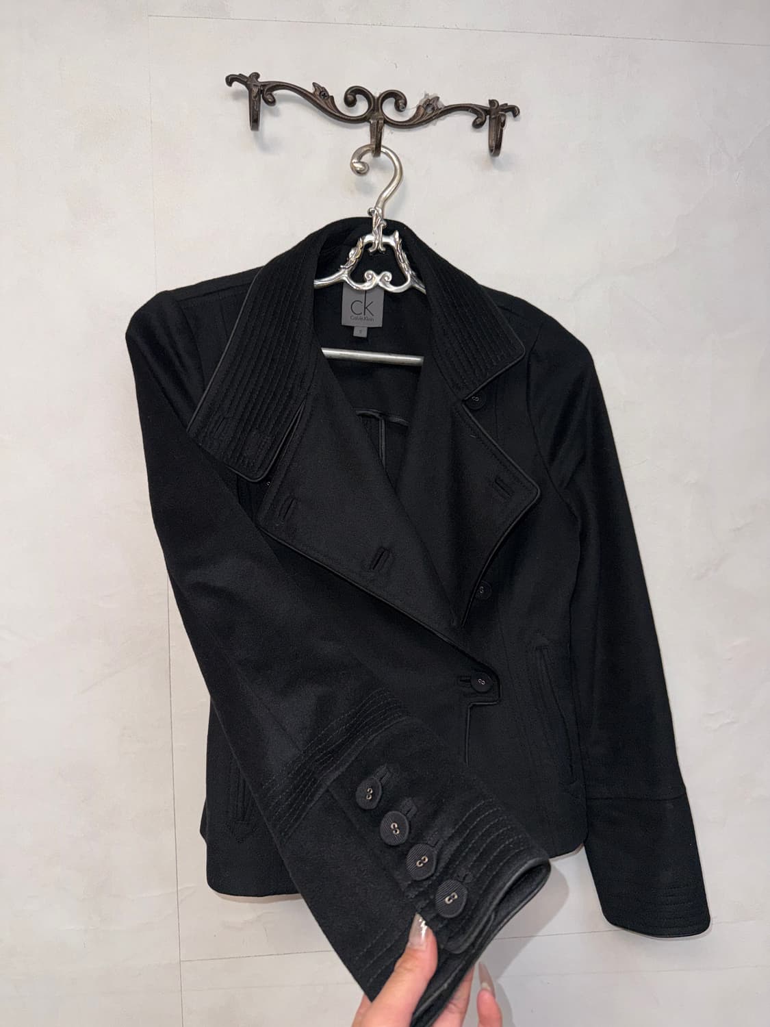 Calvin Klein angora wool cashmere jacket 상품이미지2