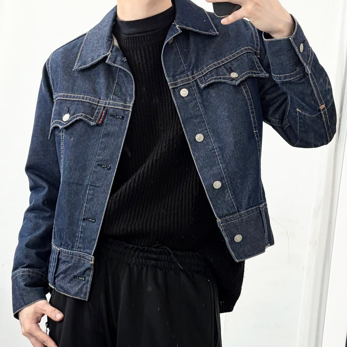 에비수 재팬 자수 데님 자켓 상품이미지2