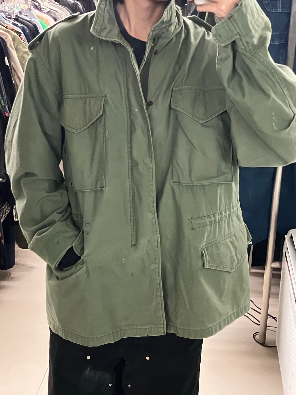 알파인더스트리 카키 M-65 필드 자켓 L 상품이미지9