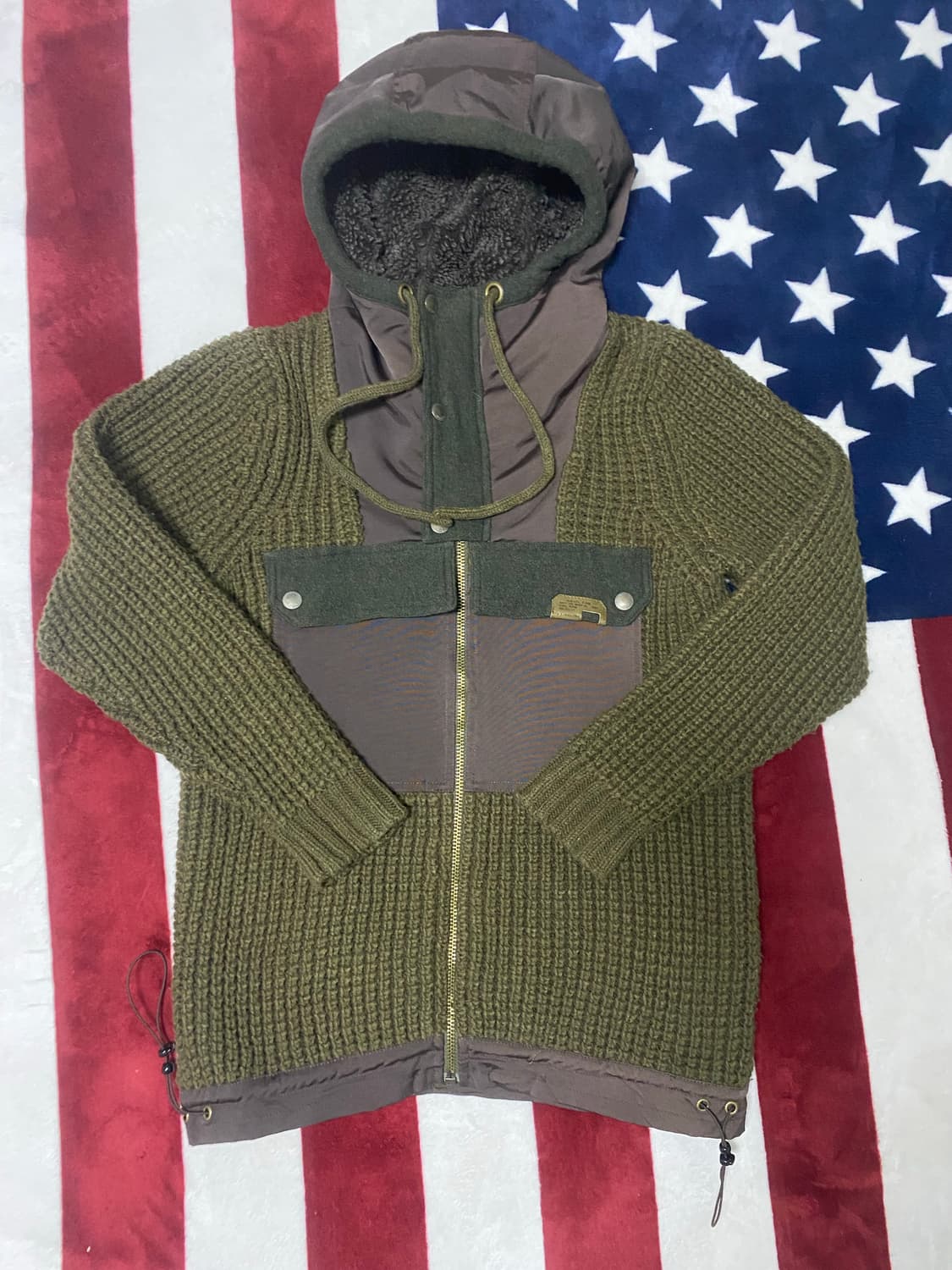 디젤 트리콧 와플 후디 스웨터 상품이미지1