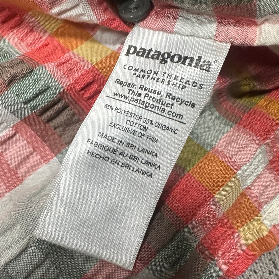✨ (바배) 파타고니아 체크 반팔 셔츠  상품이미지5