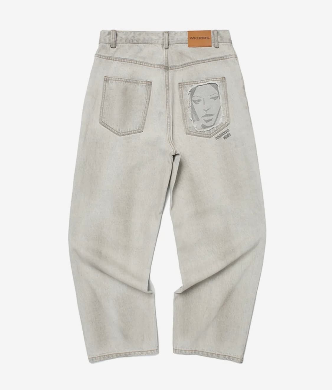 위캔더스 face denim pants(s.grey) xl 상품이미지1