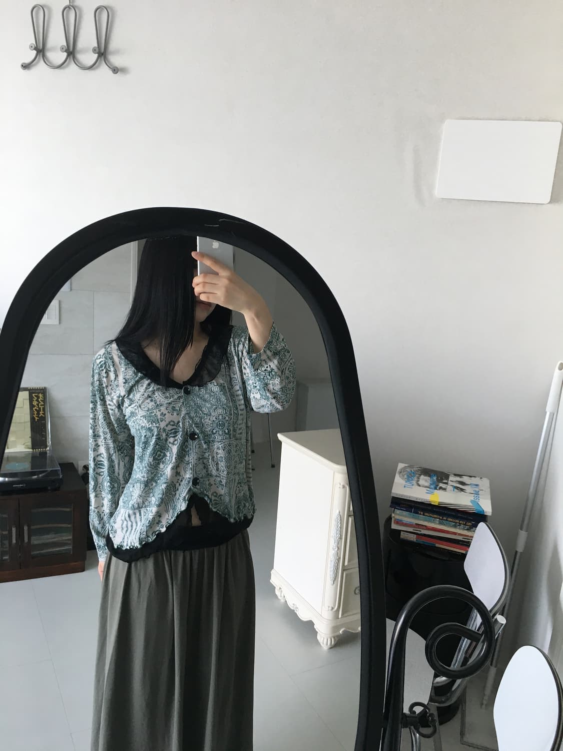 vintage paisley button blouse 상품이미지2
