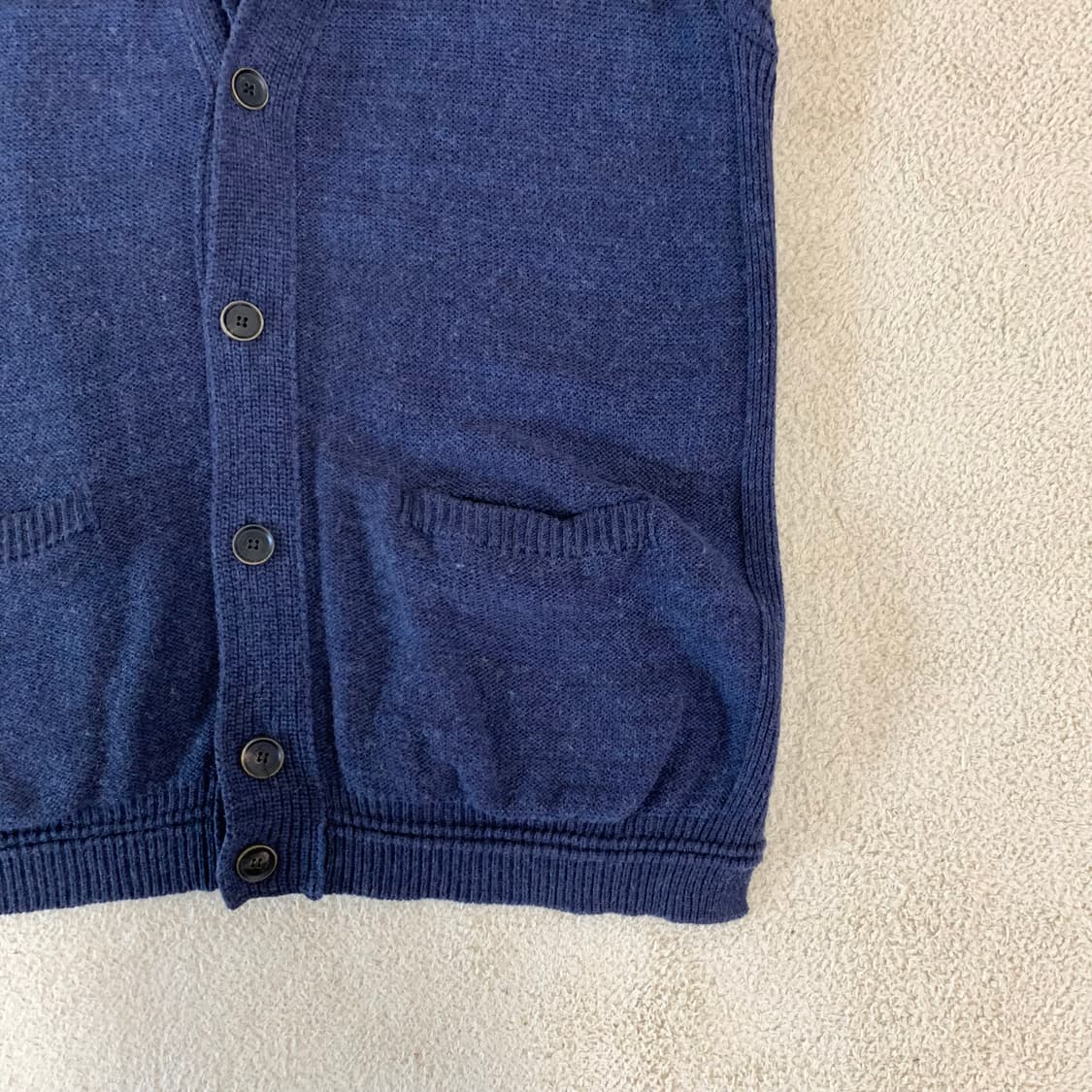 인터메조 노치드카라 니트 베스트(105/네이비) 이너베스트 상품이미지3