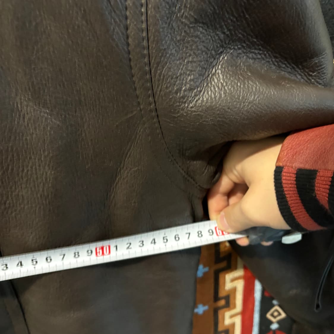 빈티지 양가죽 롱코트 무스탕 레더자켓 상품이미지8