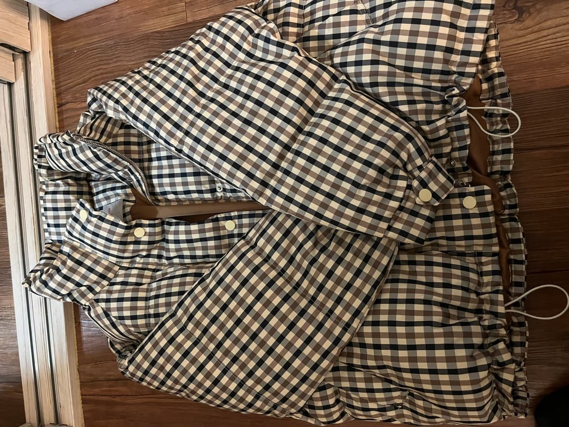 에잇세컨즈 체크패딩 상품이미지1