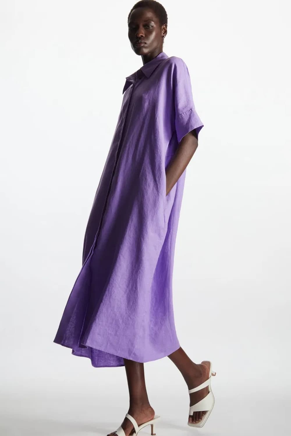 Cos Relaxed Linen Shirt Dress M 상품이미지4