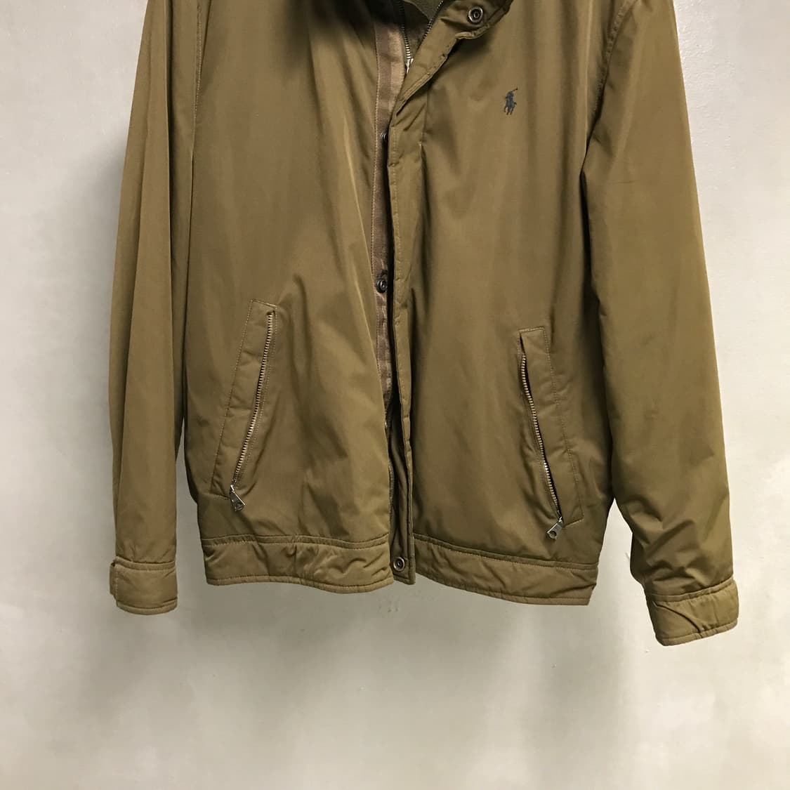 폴로 랄프로렌 기모 페리 자켓 카키 L 상품이미지3
