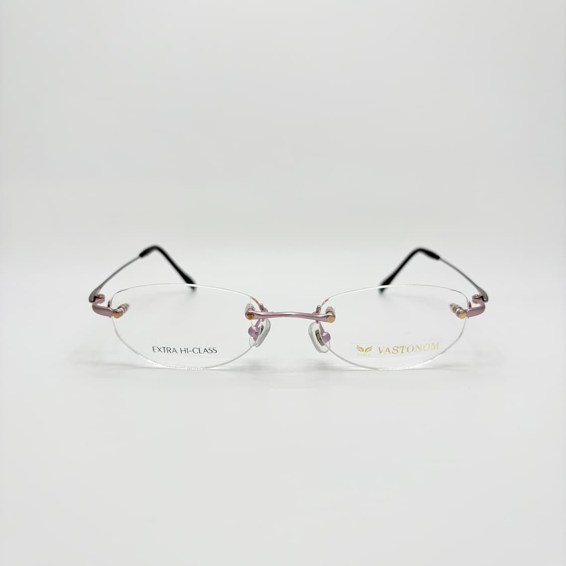 VASTONOM 티타늄 핑크 오벌 무테 상품이미지3