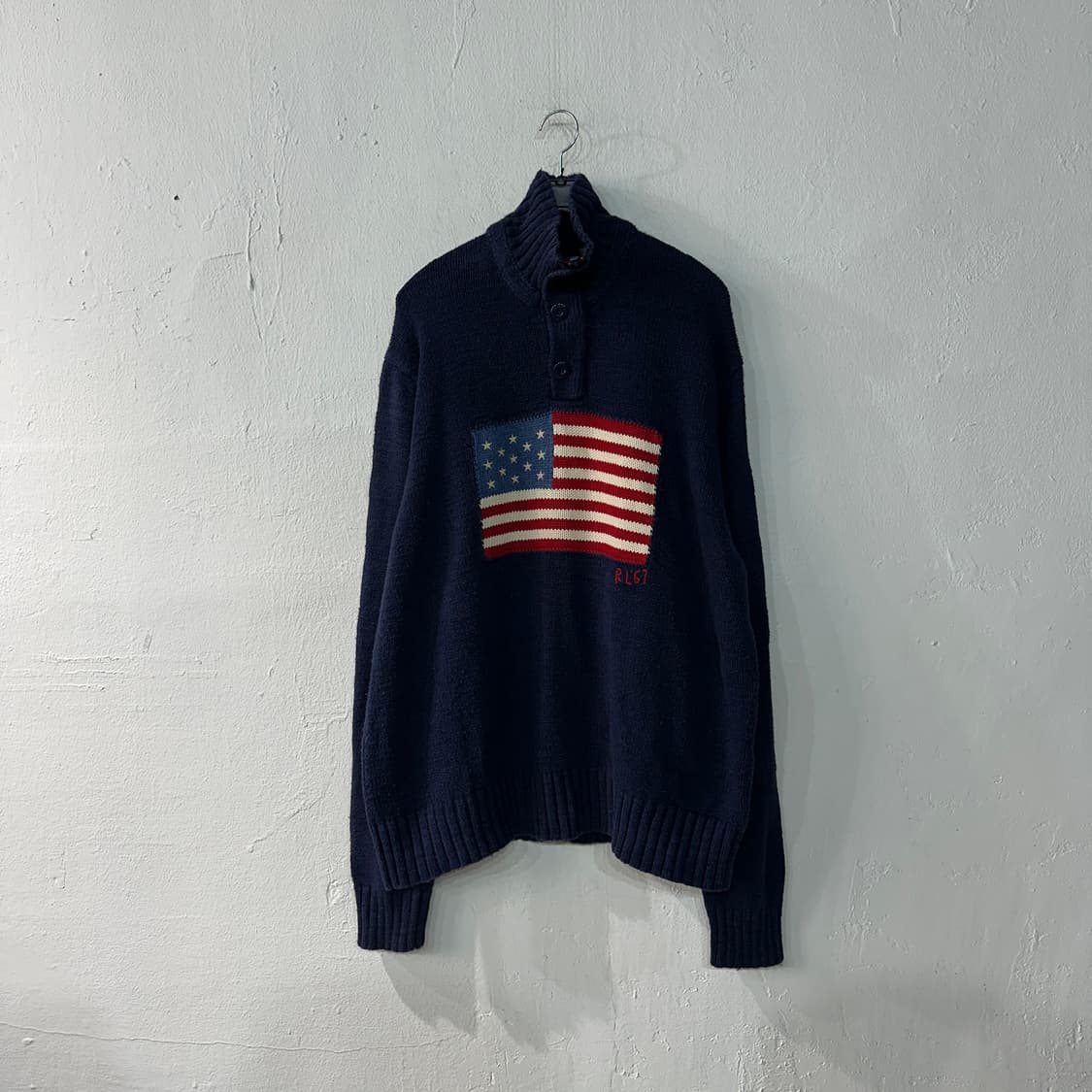 폴로랄프로렌 성조기 반집업 니트 XL 상품이미지1