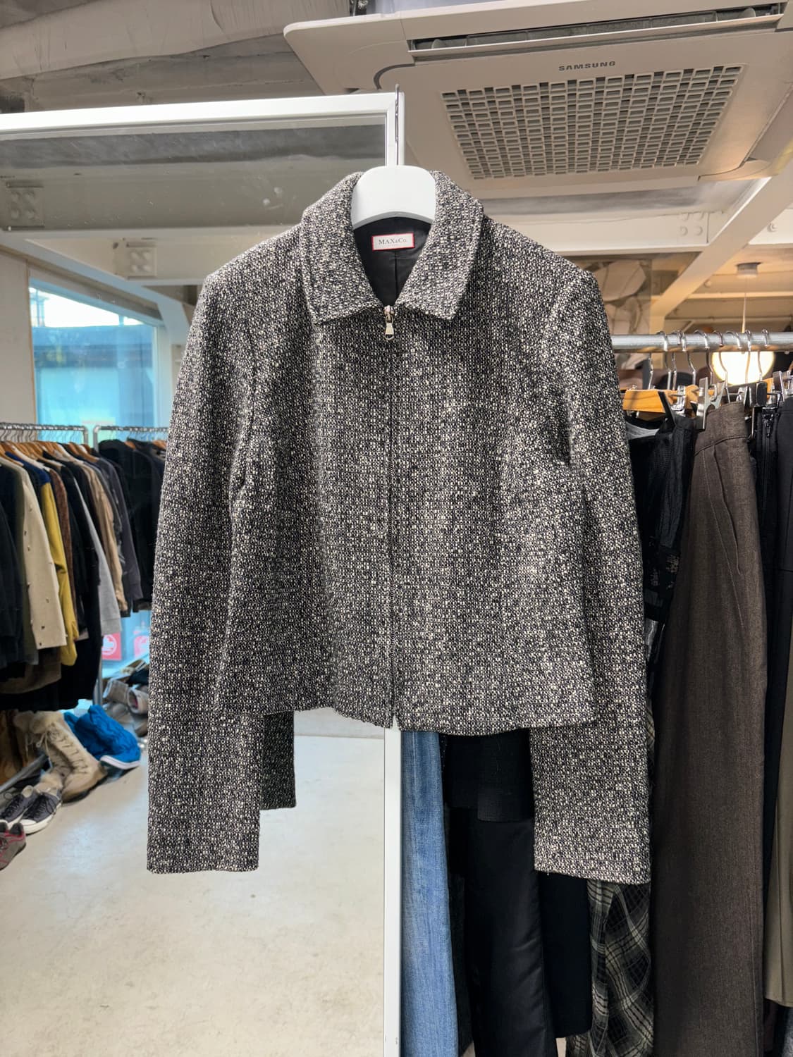 Max&co 집업 트위드 자켓  상품이미지2