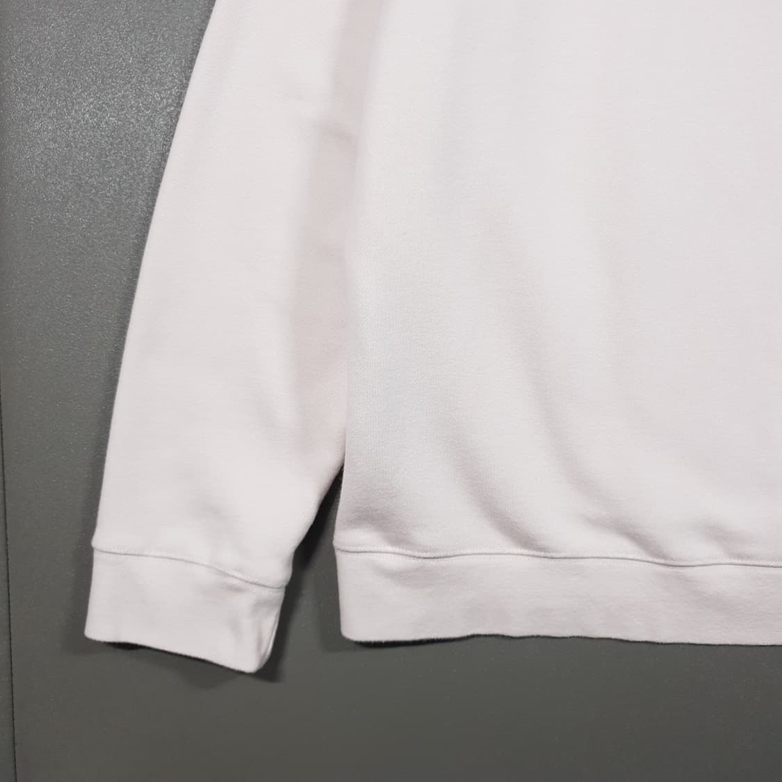 2XL (110) 나이키 솔로 스우시 쿼터집 탑 하프집업 맨투맨 본화이트 상품이미지4