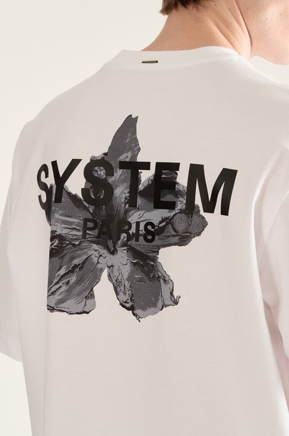 시스템옴므 SYSTEM HOMME 프린티드 티셔츠 화이트 구합니다 상품이미지1