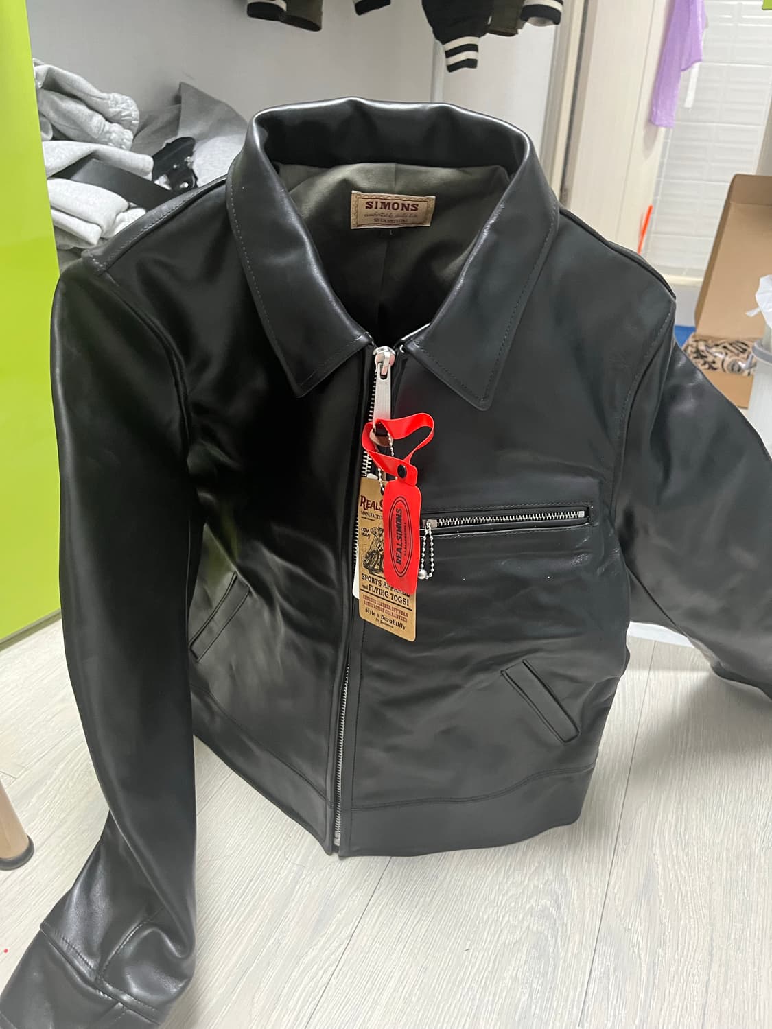 리얼시몬스 베지터블 차심 중홀랜드 스포츠자켓 js02 L 새제품 상품이미지2