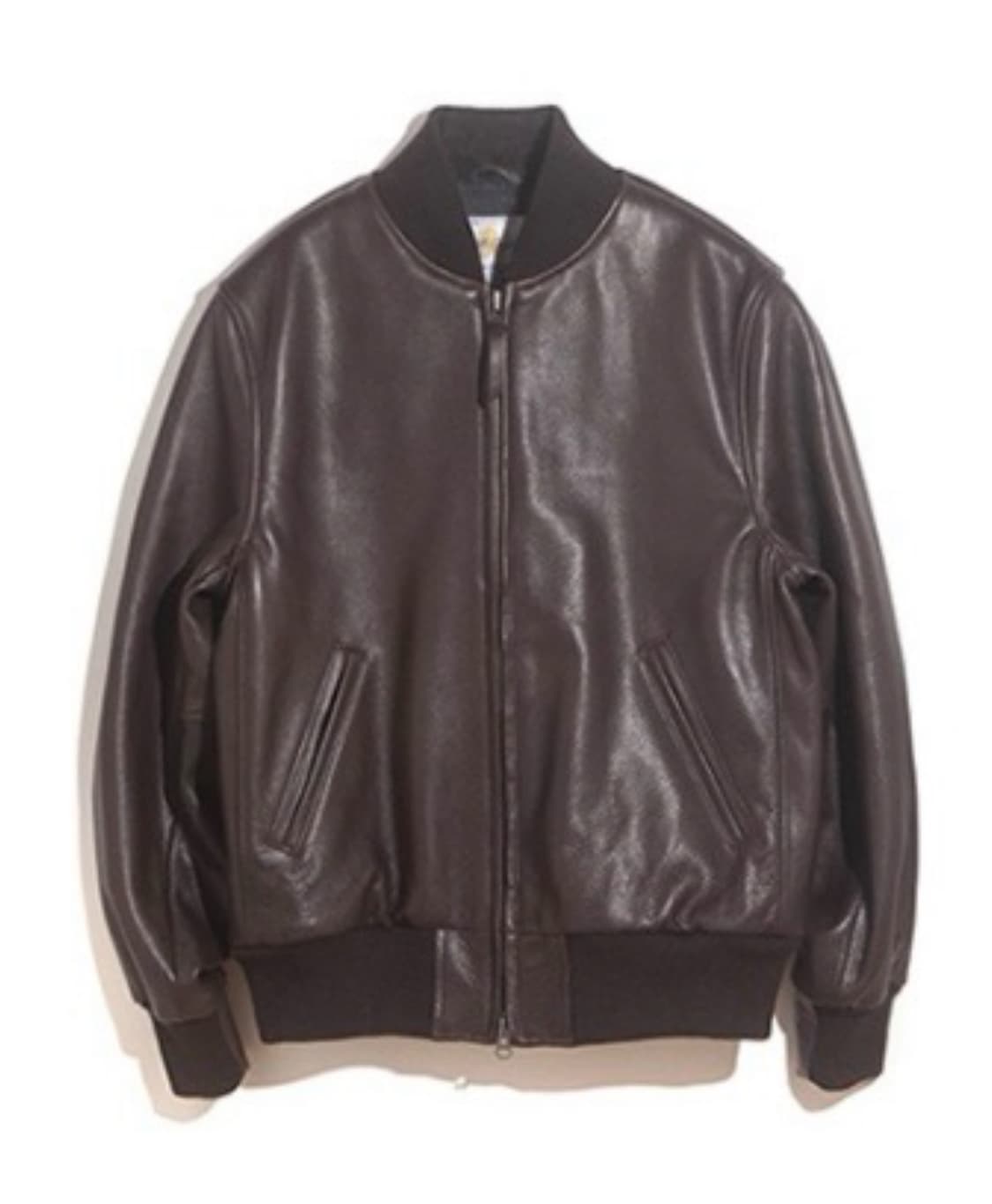 [골든베어] 네이키드 카우레더 베이스볼 자켓 / XL 상품이미지1