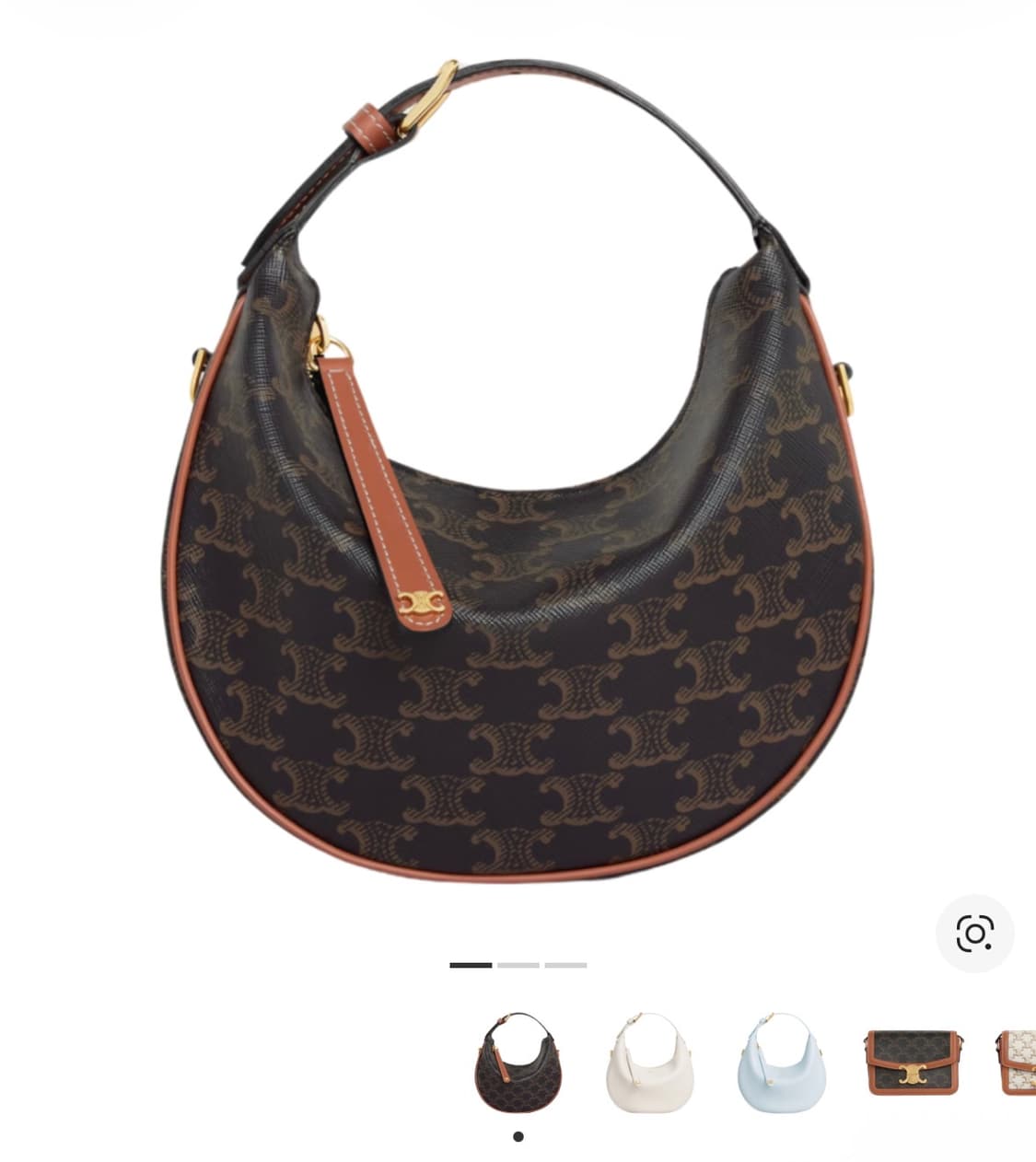 셀린느 틴 룰루 트리옹프 캔버스 카프스킨 탄 상품이미지1