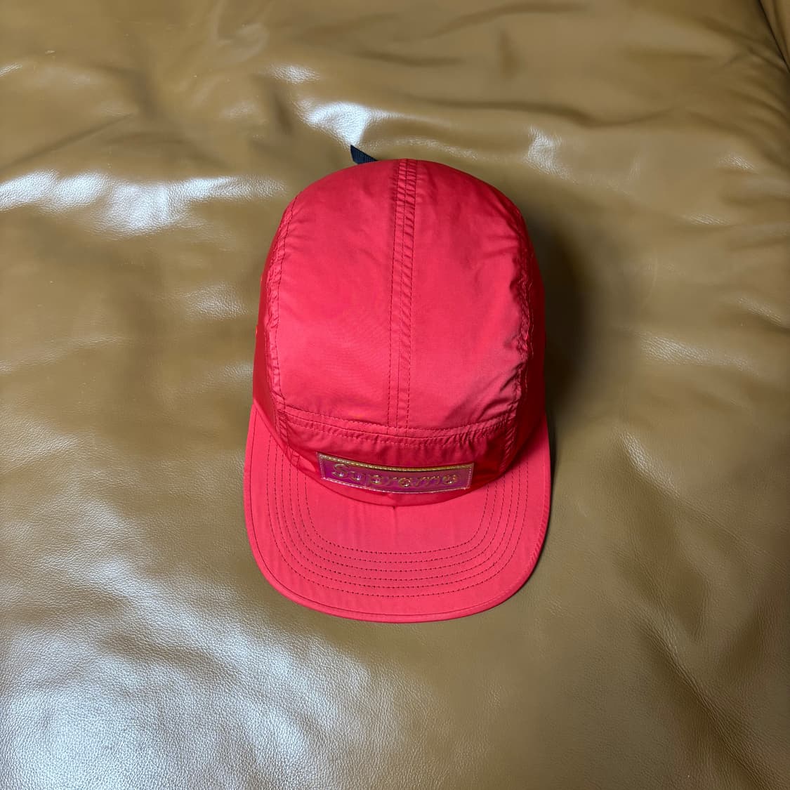 Supreme 슈프림 메탈릭 로고 레드 캠프캡 모자 (Red) 상품이미지5