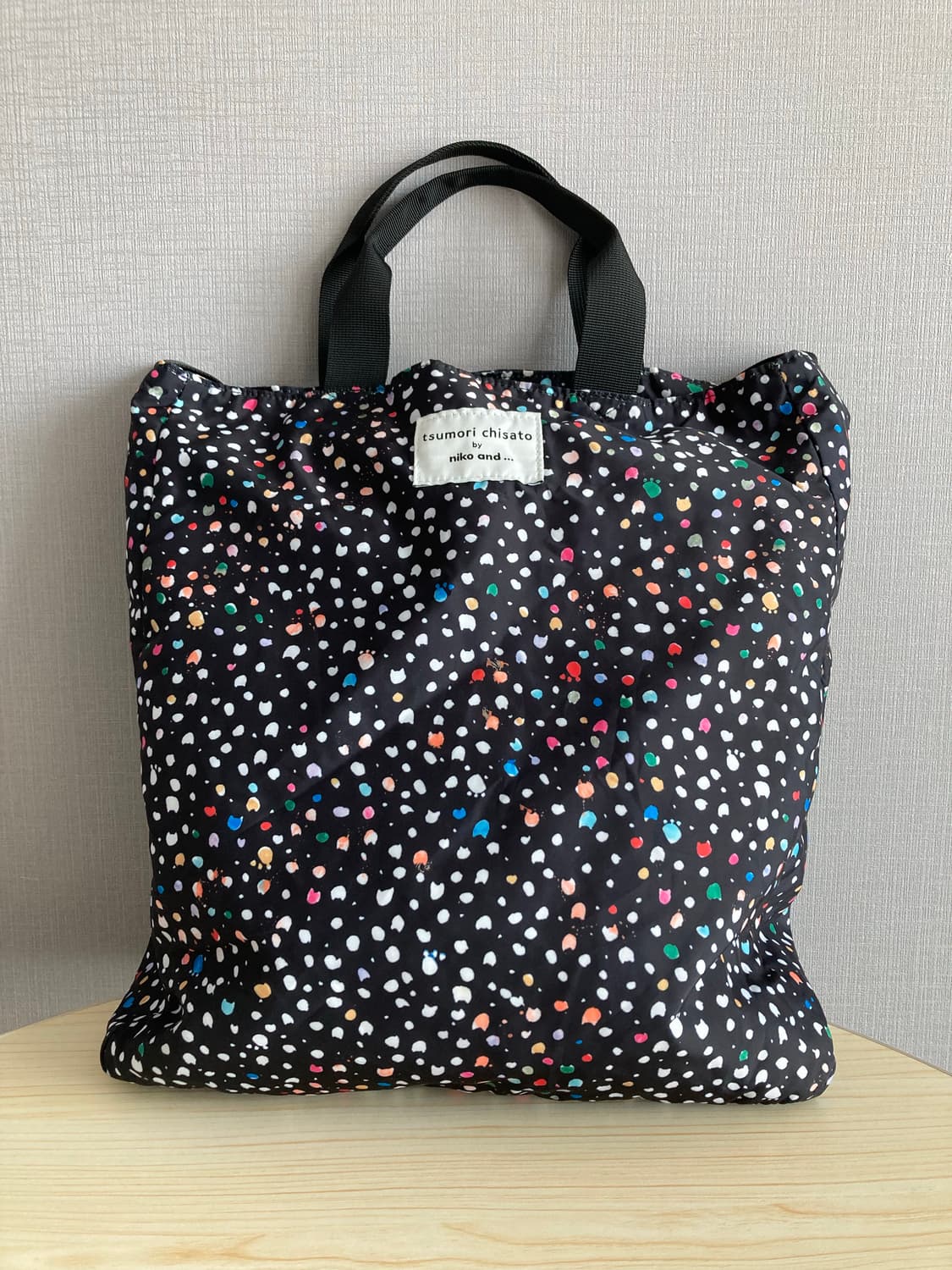 츠모리치사토 도트 멀티컬러 투웨이 토트백 상품이미지3