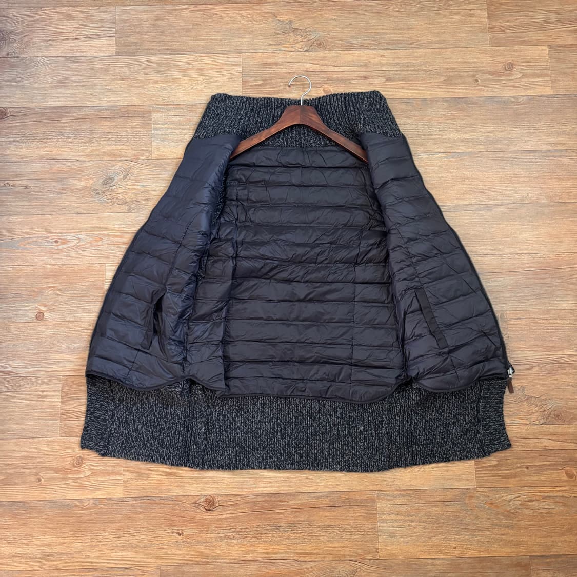 55 다운 패딩 안감 니트 집업 알파카 홈쇼핑 상품이미지2