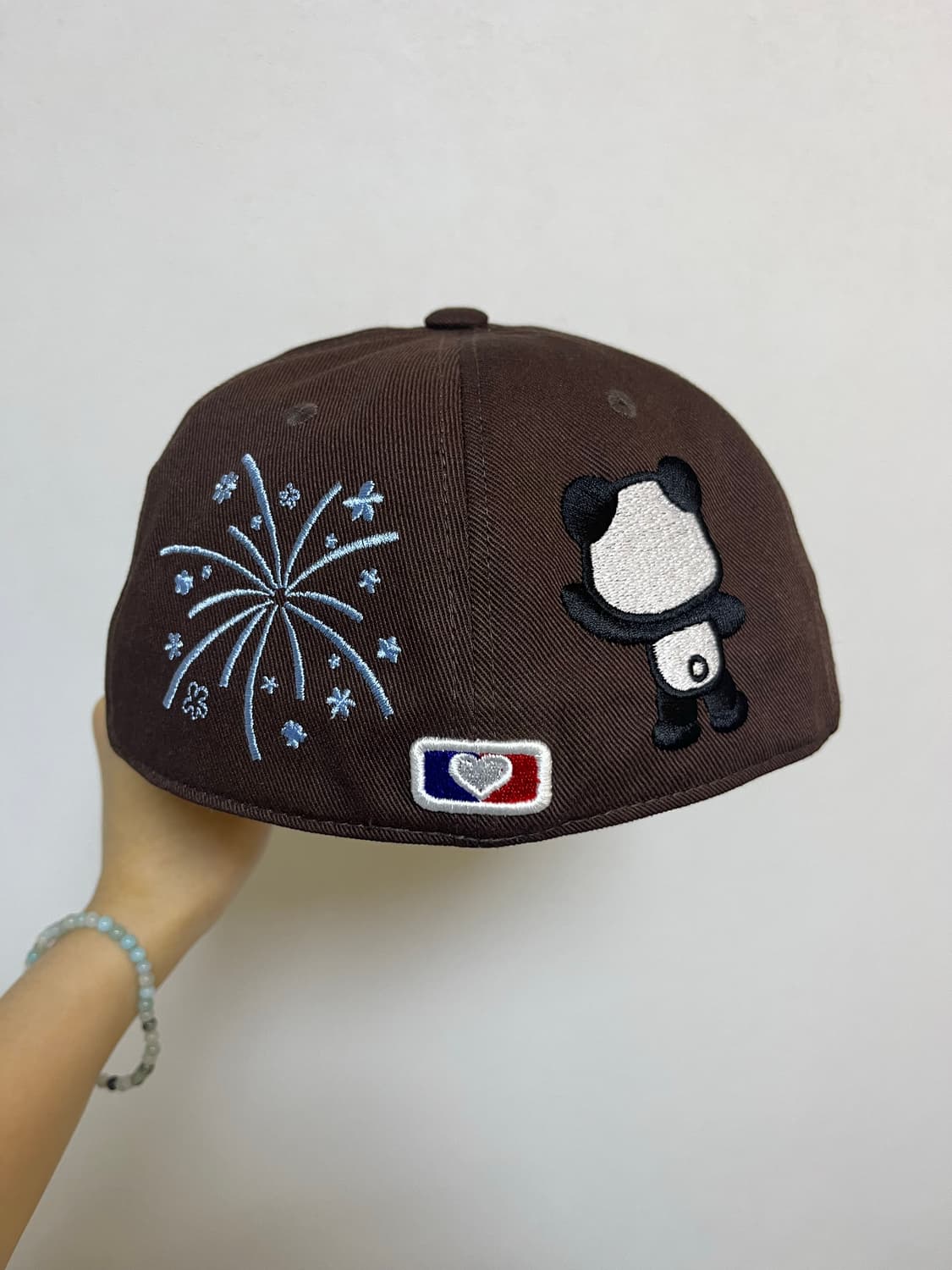 더뮤지엄비지터 PANDA EMBROIDERY CAP (BROWN) 상품이미지4