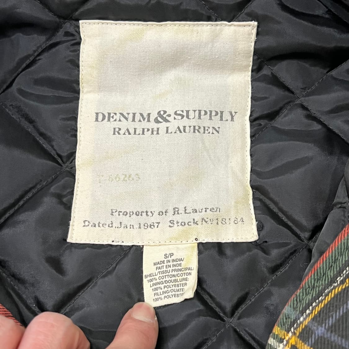  데님앤서플라이 체크 자켓 y15558 상품이미지5