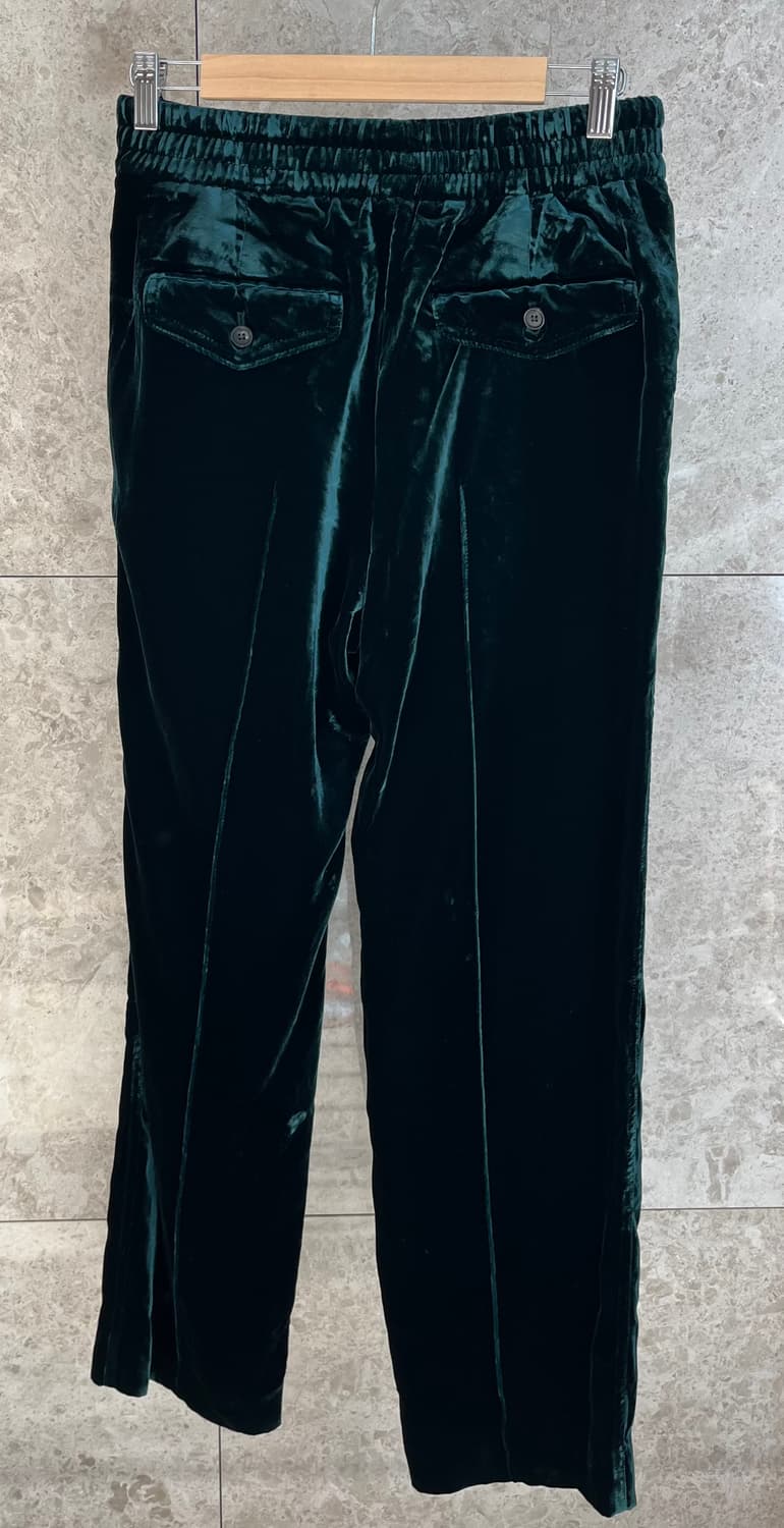 톰포드 벨벳 밴딩 팬츠 다크 그린 36 상품이미지1