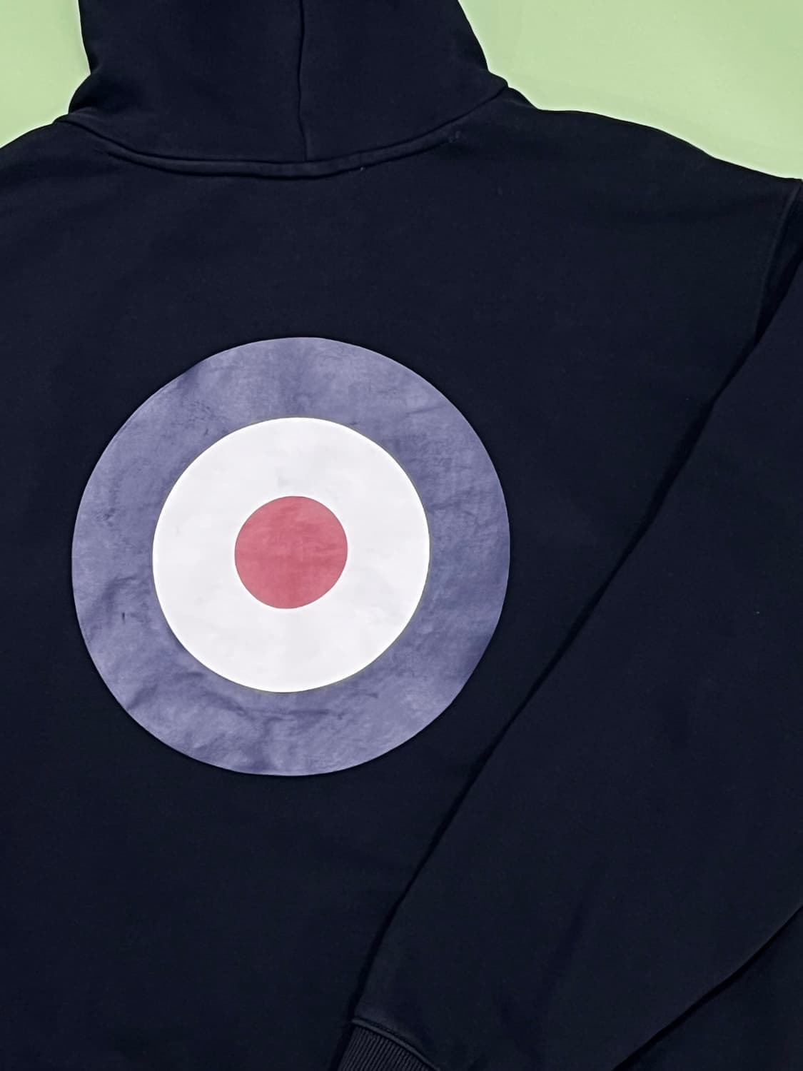 (105) 벤 셔먼 모스 타겟 백 프린팅 후드 티 다크네이비 상품이미지6