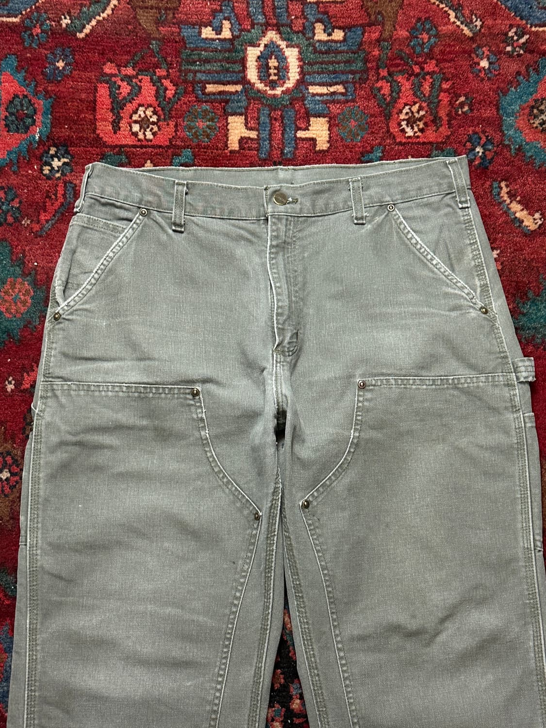 OG 칼하트 B136 더블니 MOS 칼하트 썩블니 모스그린 상품이미지5