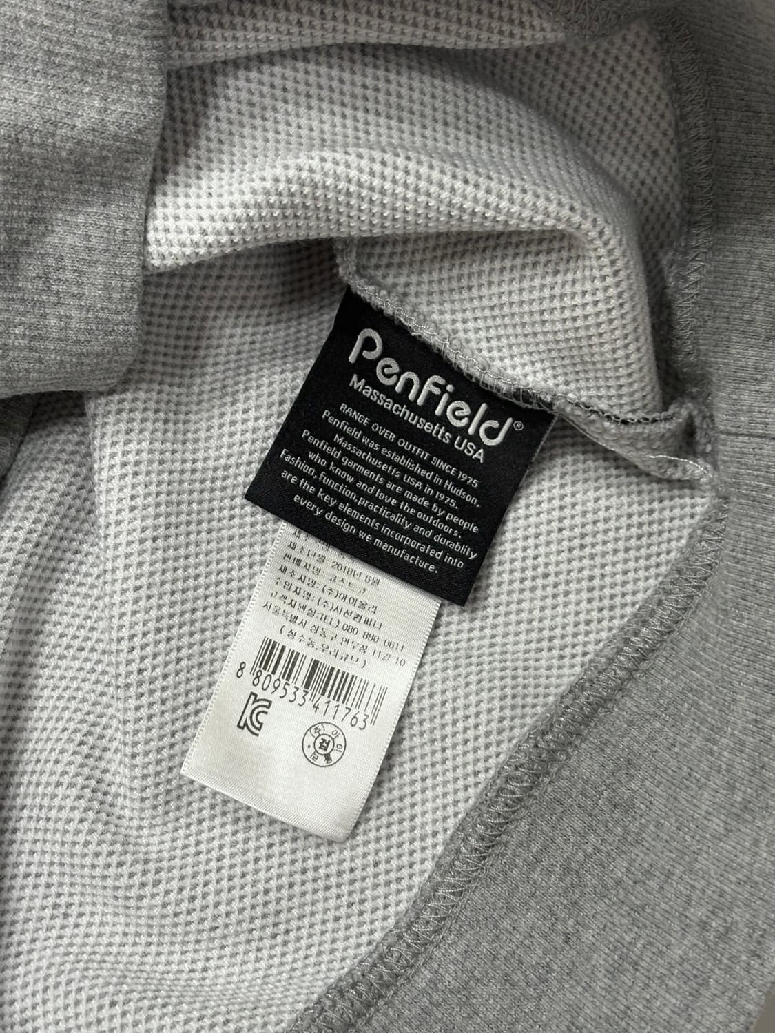 펜필드 그레이 엘보 패치 맨투맨 상품이미지6