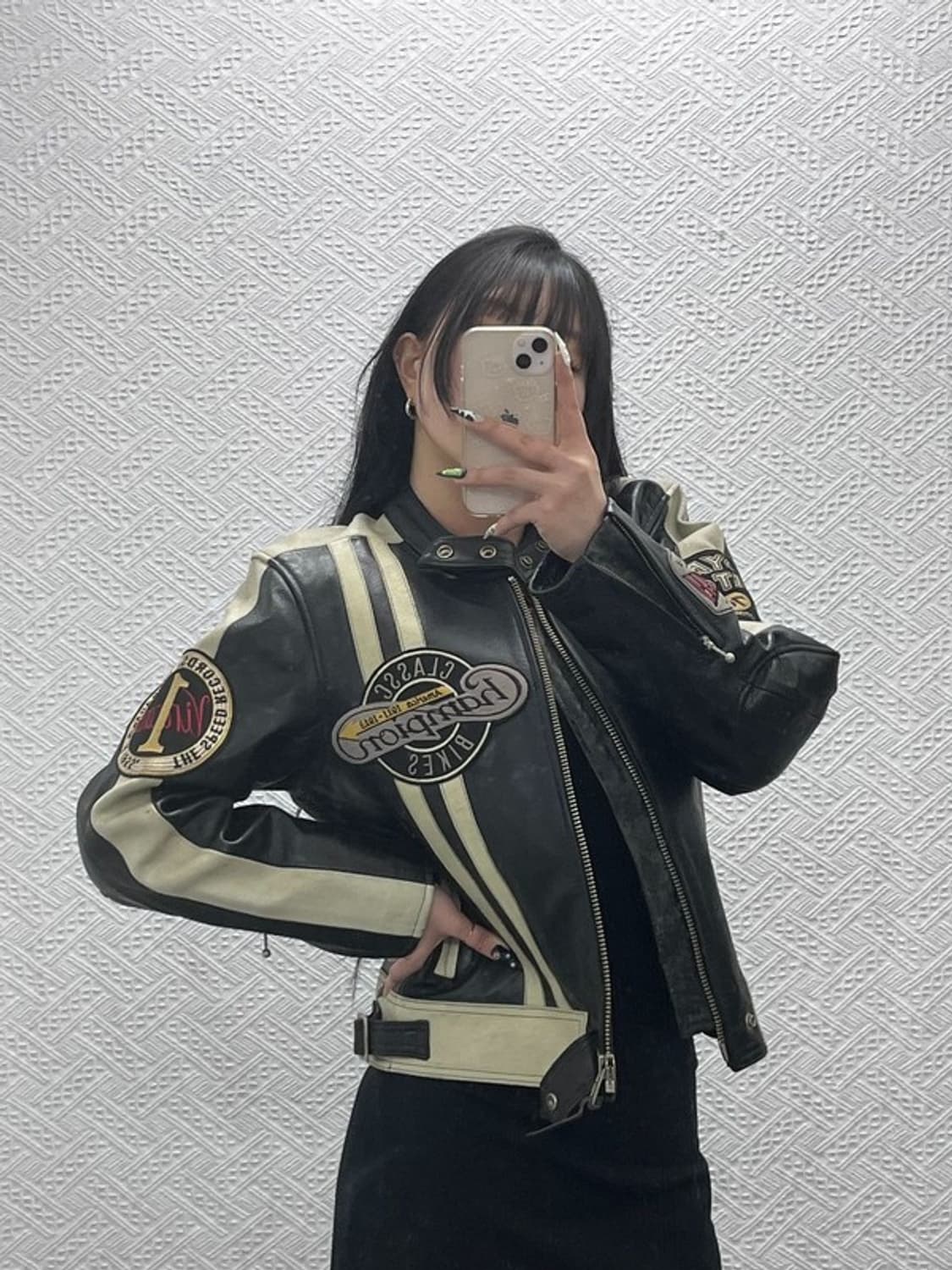 알로이시오 로스티글리오시 모터사이클 레이싱 가죽자켓 M C08764 상품이미지1