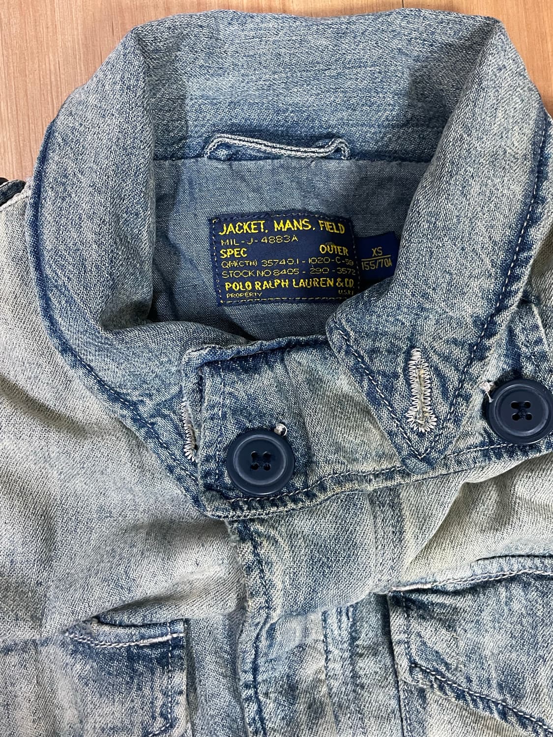 폴로 성조기 워싱 데님 청자켓  상품이미지2