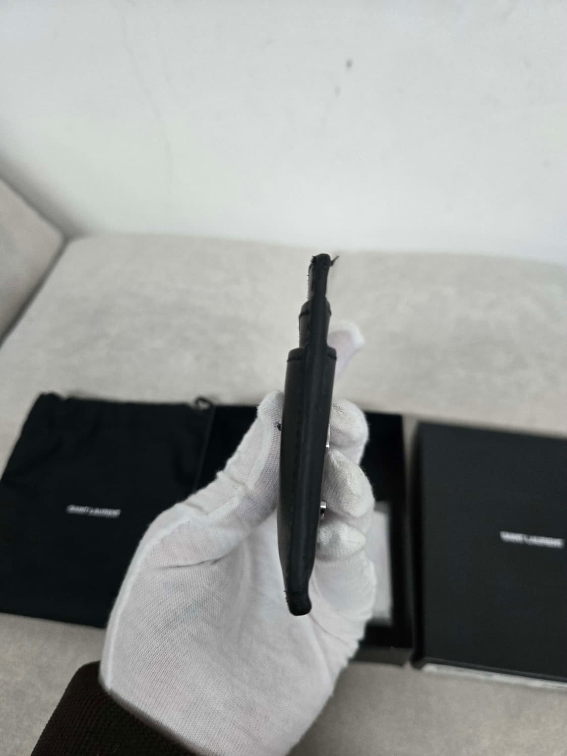 [보증서 정품] 입생로랑 은장 카드지갑 상품이미지2