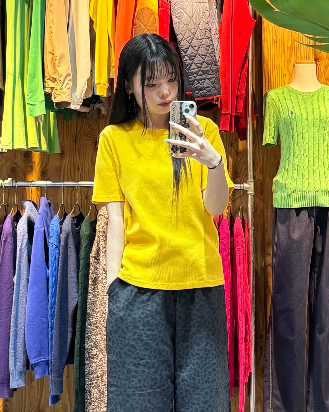 M 폴로랄프로렌 RL 미니로고 옐로우 니트 반팔  상품이미지1